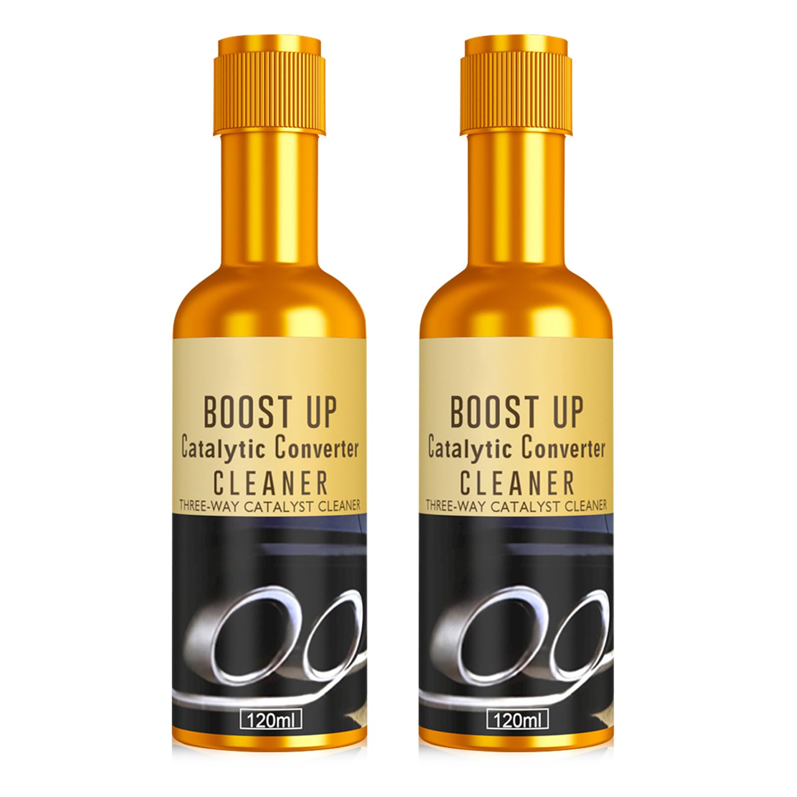 2PCS Catalytic Converter Cleaner kit,Catalytic Converter Cleaner,Auto Cleaner Fuel System Treatment Oil for Gas and Diesel Car,120ML