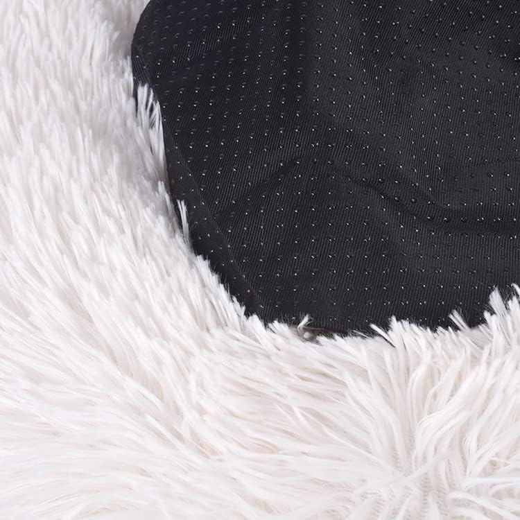 review Donut Cat Bed Soft Pet Bed for Indoor Cats Plush Cat Nest Bed Round Dog Bed Warm Sleeping Puppy Sofa Small Medium Improved Sleep Fluffy Cushion,80cm,Dark Grey