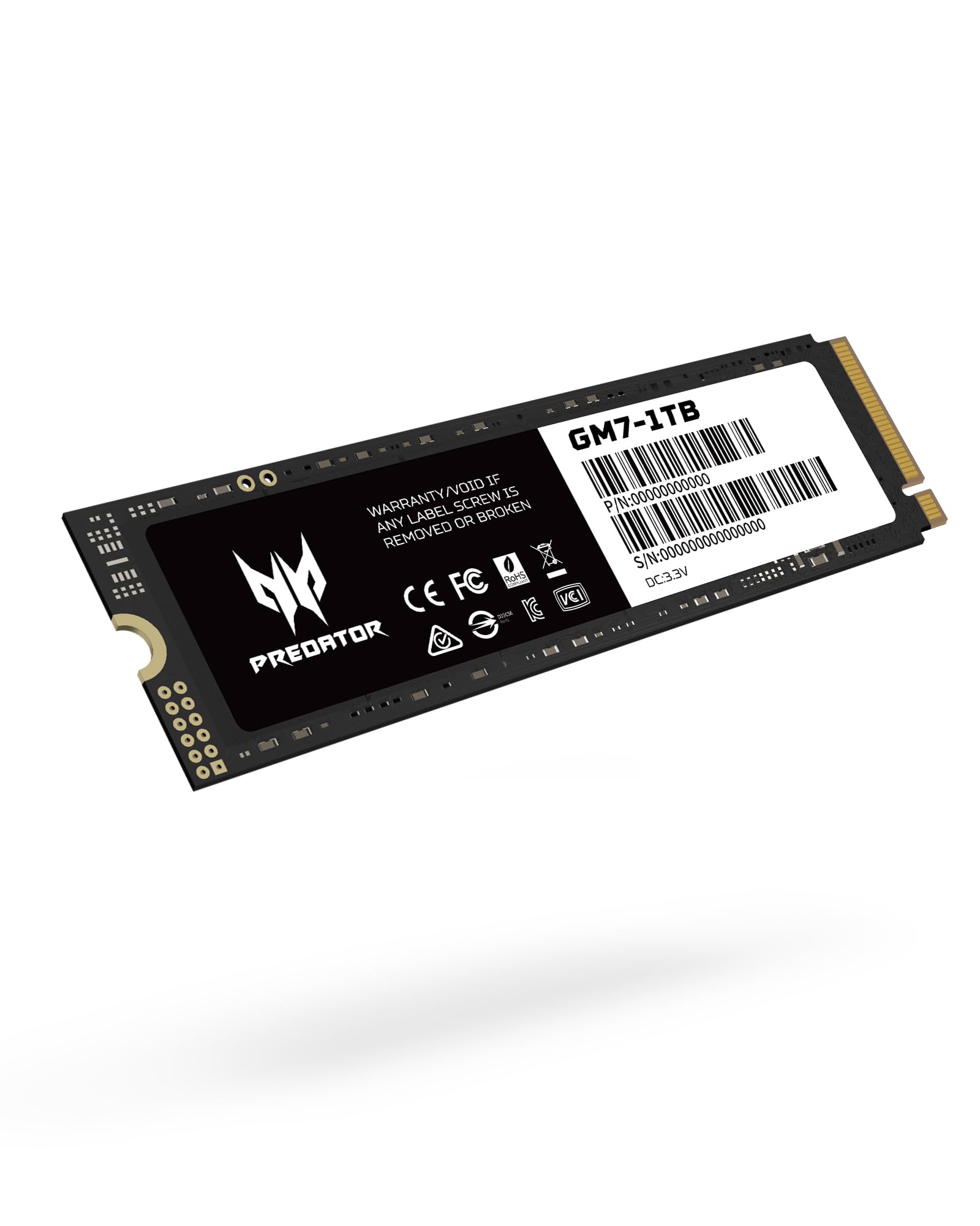 ssd acer predator 1tb m.2 2280 gen4 x4 nvme 2000mb per laptop desktop ps5