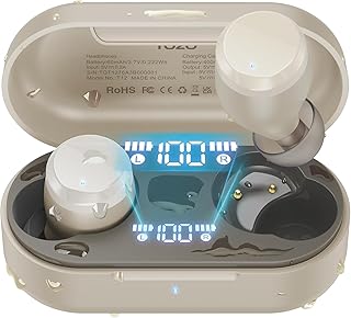 TOZO Tones Dots(T12) ワイヤレスイヤホン 極上の音体験 迫力かつ繊細な音 LEDディスプレイ電池残量表示 防水性能 ENCノイズキャンセリング カスタムEQ 専用アプリ対応 タッチ制御 最大約55時間の再生 Bluetooth 自動ペアリング 瞬時接続 急速充電 iOS/Android対応 USB Type-C 密閉型 イヤホン(カーキ)