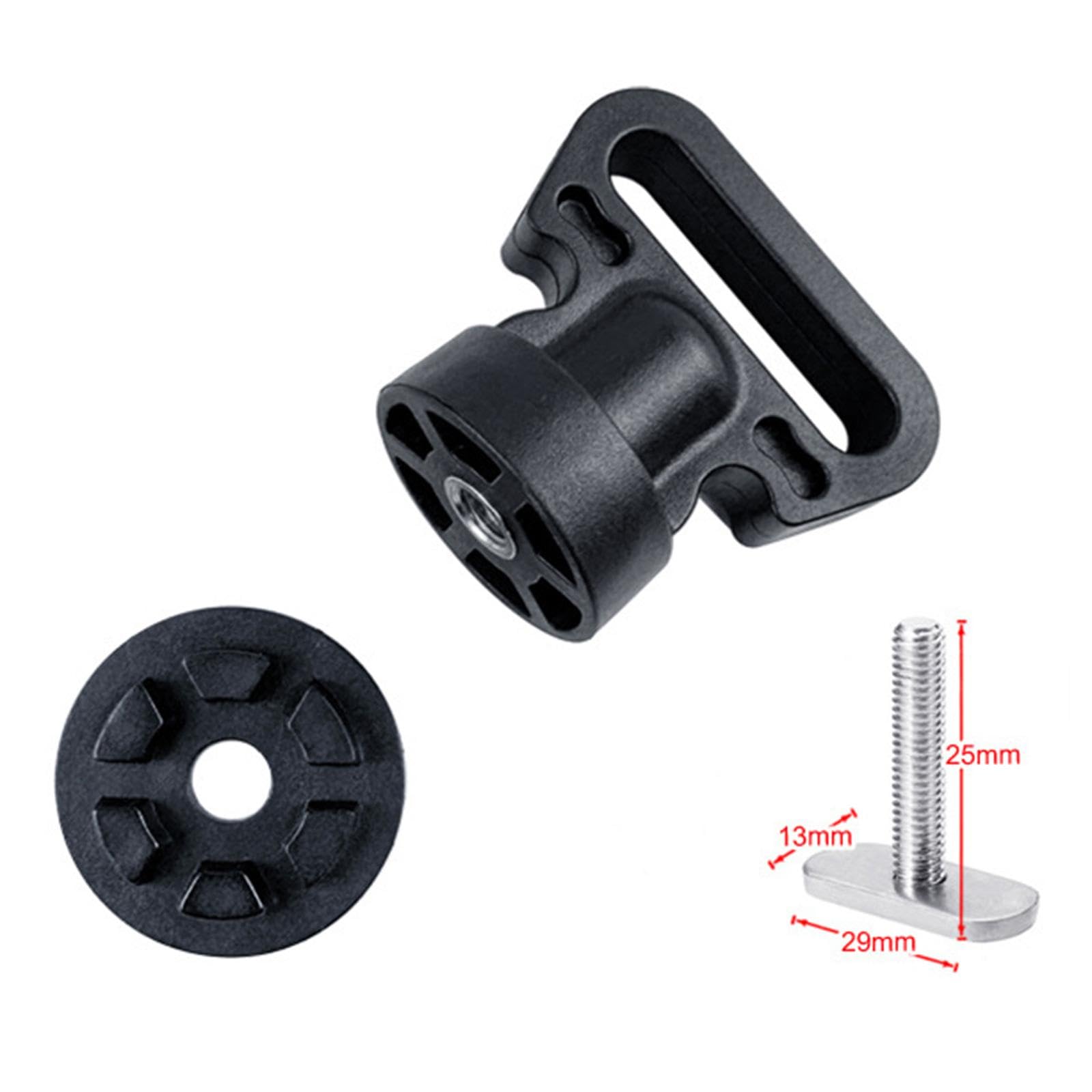 QSTDGVPW 5 Pieces Tie Downs for Kayak Track Mount, Kayak Hardware, Track Mount Vertical Tie Downs for Kayaking Securing Cooler Crate