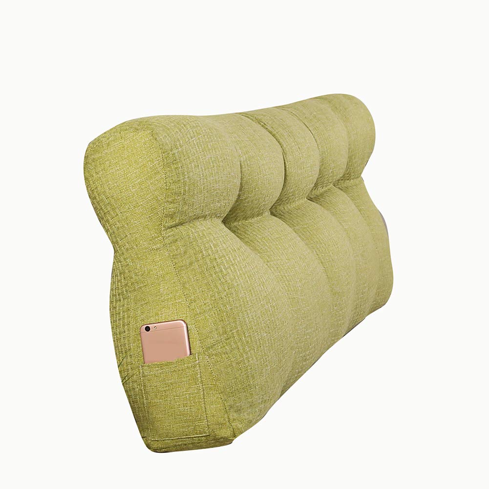 Support de dossier triangle en lin pour lit de luxe