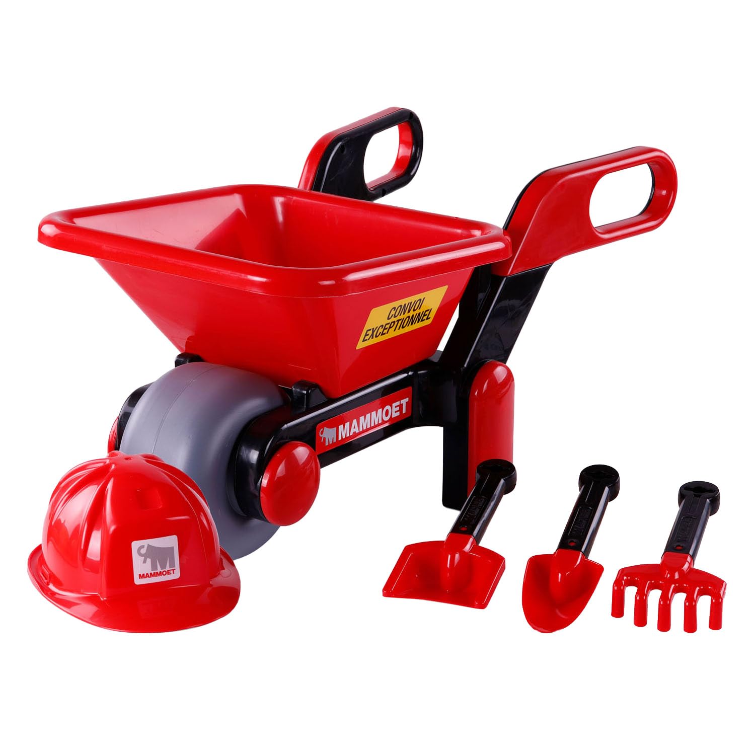 Brouette Cavallino Mammoet avec casque kit de jeu de plage idéal cadeau