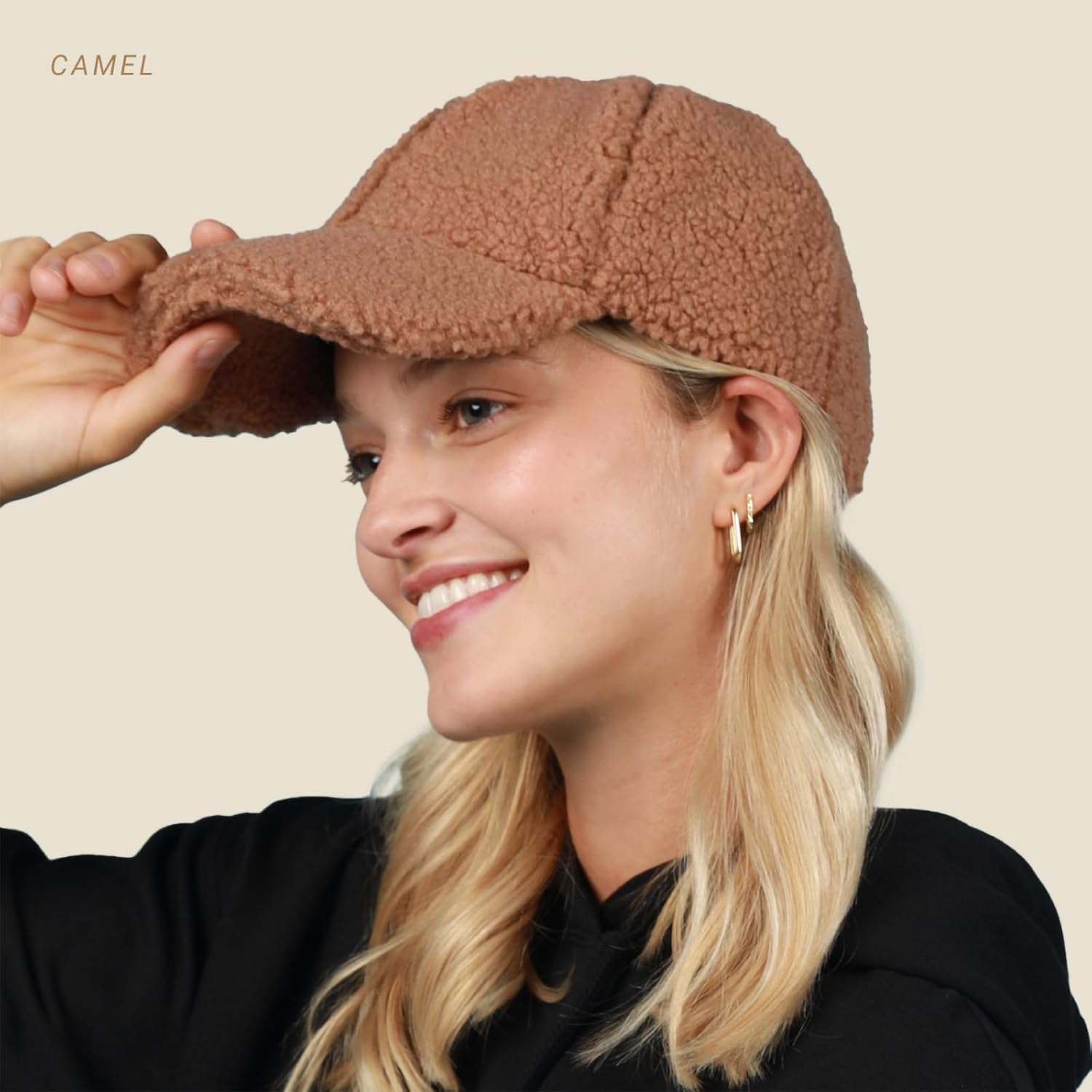 CHOK.LIDS Premium Sherpa Baseball Caps Winter Trendy Style Hats for Women Men Unisex Style Adjustable Lightweight Outdoor Cap - Image 4