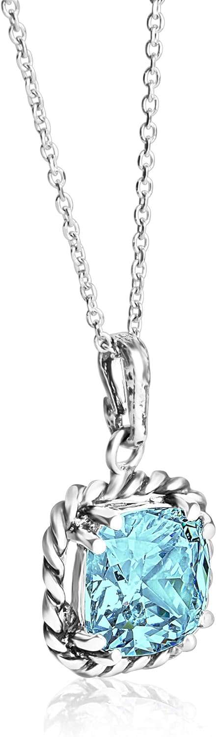 JEAN RACHEL JEWELRY 925 Sterling Silver Necklace for Women - Rope with Cubic Zirconia Vintage Design - Hypoallergenic, Lead & Nickel Free Jewelry - Artisan Handcrafted Statement Necklace - Image 3