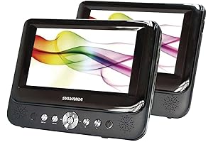 Sylvania SDVD9957 Portable DVD Player Dual 9-Inch Screens