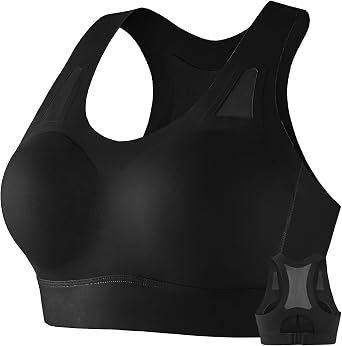 Running Racerback Bras Wireless Lightly Padded High Impact Sports Bras for Women