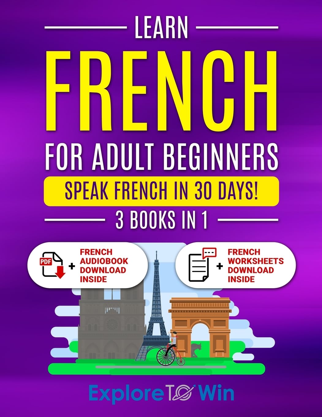 Amazon.com: Learn French For Adult Beginners: 3 Books in 1: Speak ...