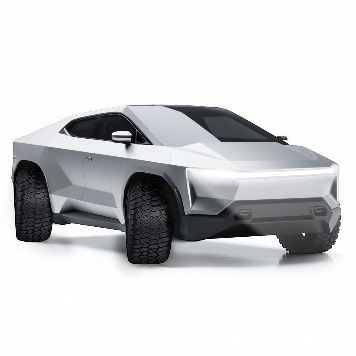 1/24 Large Toy Truck - FUBARBAR Model Car, 1:24 Diecast Toy Pickup for Kids Boys 3+ Years - Electric Metal Drivable Truck with Sound, Light, and