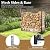 Goplus Firewood Rack, Outdoor 4 FT Metal Log Storage Rack with Mesh Sides & Base, Deer Patterns, Heavy Duty Wood Rack, Firewood Holder for Fire Pit Fireplace Patio Yard Indoor (48" x 15" x 46")