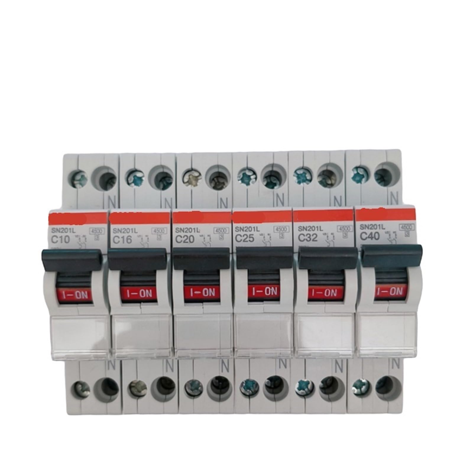 Disjoncteur miniature SN201L 1P+N Type C pour tableau électrique monophasé 40A