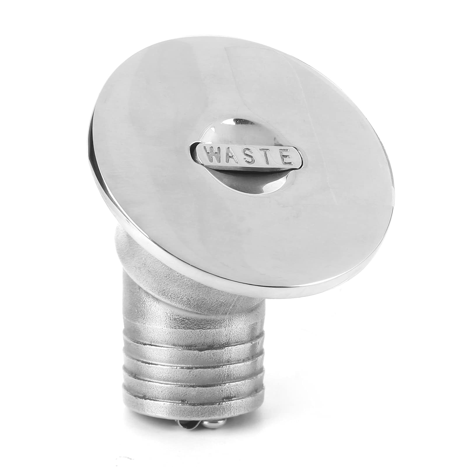 Tappo per Bocchettone di Carico per Barche 38mm, Acciaio | Porta di iniezione del carburante per acqua marina, catena fissa, per motoscafo RV per barca da pesca