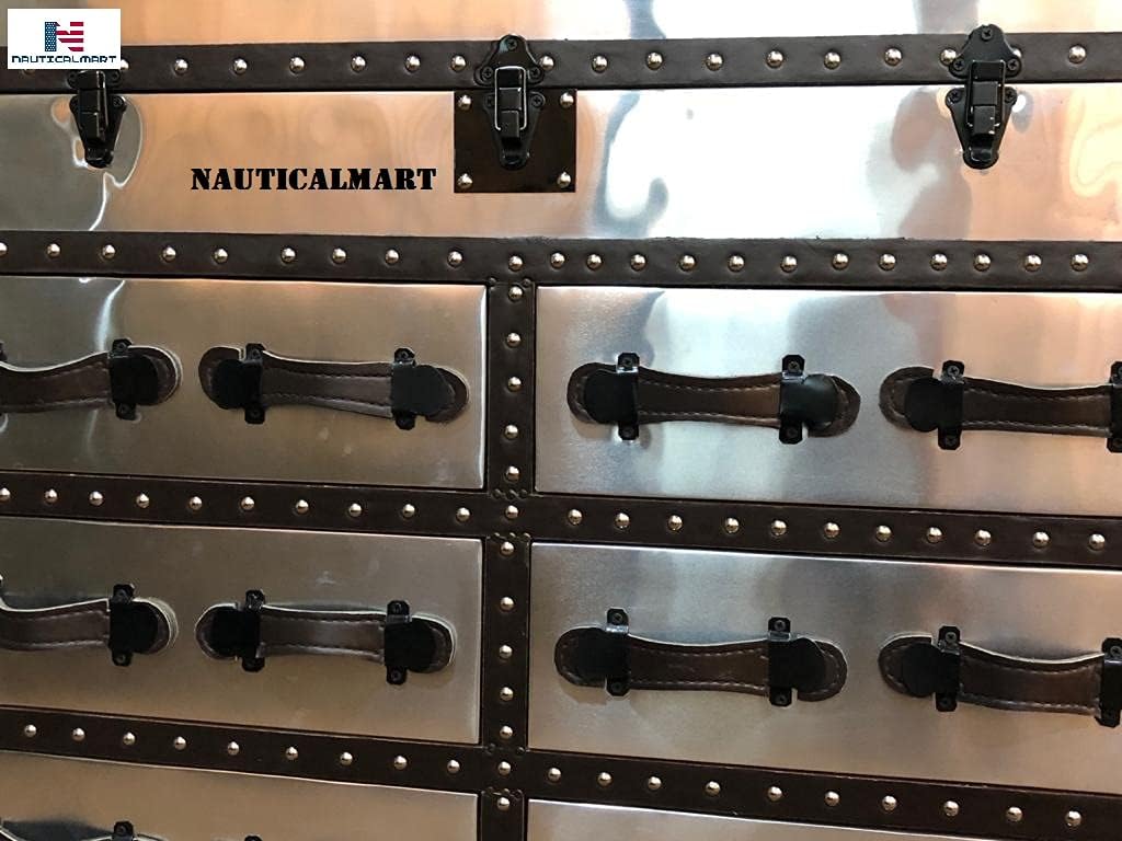 Nautical-Mart Mayfair Steamer Trunk Double Chest
