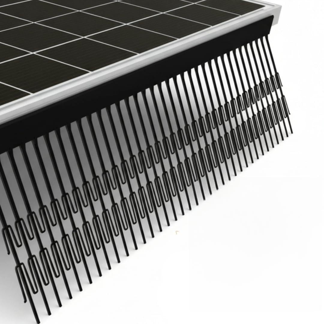 Repelente de Aves 40 m – C-Clip 30 mm – Extra Hoch 200 mm, Perimeter Segment Resistente a los Rayos UV para instalaciones solares