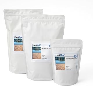 MuckMaid Pond Bottom Enhancer - Natural Lake Bottom Conditioner - Safe for Fish, Swimming & Livestock - Made in USA - 5 lb Treats up to 11,000 Sq. Feet