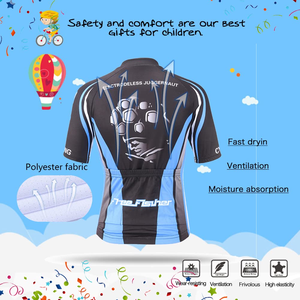 Maillot de ciclismo de manga corta para niño/niña