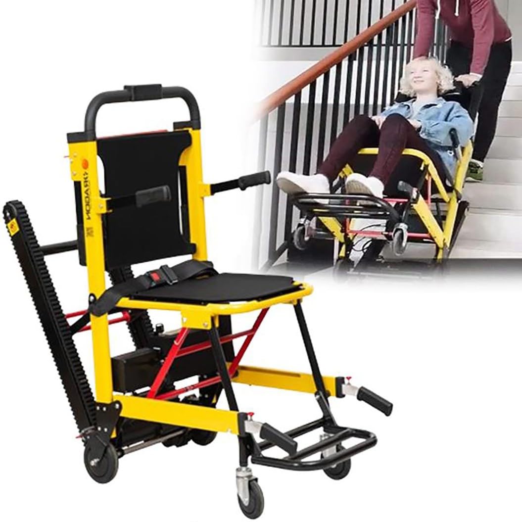 Elevador eléctrico para silla de ruedas, oruga plegable portátil, diseño de aleación de aluminio duradero