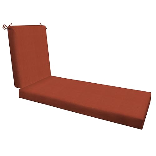 Honeycomb Outdoor Heritage Chaise 21.5 x 70, Textured Solid Terracotta