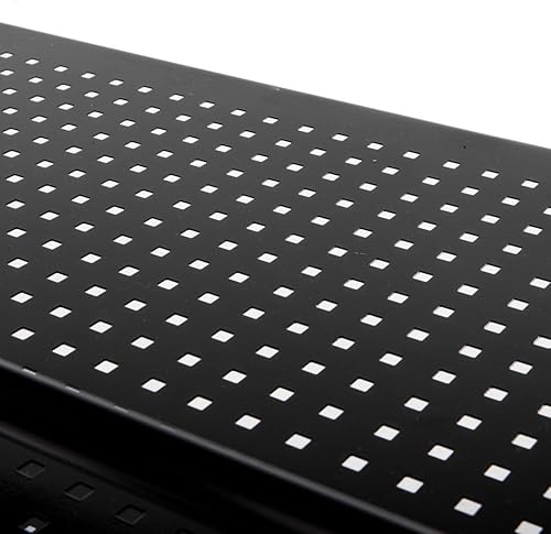 Miniatura 6 de Henf Carrito de cocina de 3 estantes organizador de carrito de cocina con ruedas con cerradura, soporte para horno de microondas, isla de cocina,