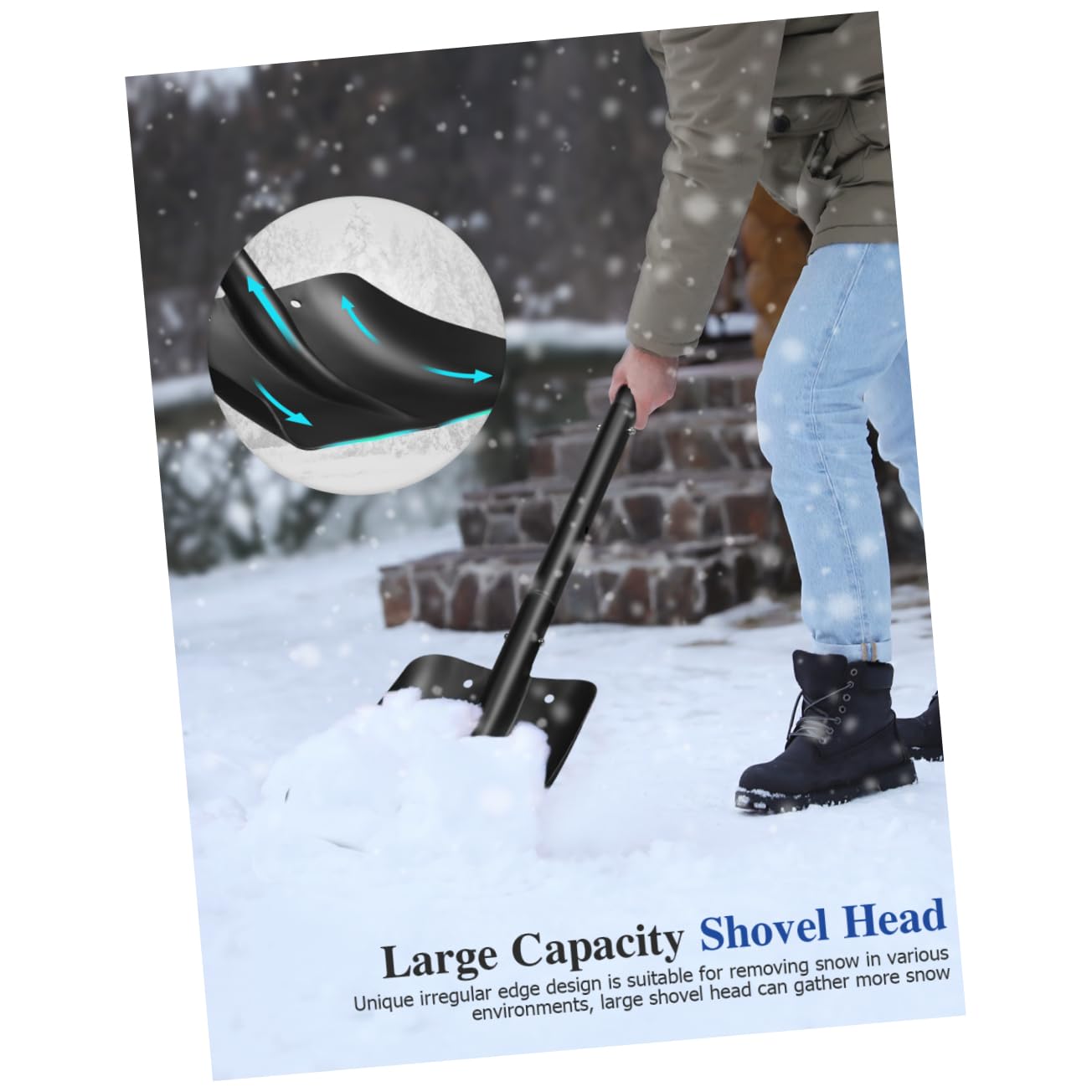 Happyyami Raschietto Per Ghiaccio Pieghevole Ghiaccio Congelatore Pala Da Neve in Metallo Pale Da Neve Per La Rimozione Della Neve Pala Da Neve Pieghevole Per Auto Sbrinamento Pala Da Scavo
