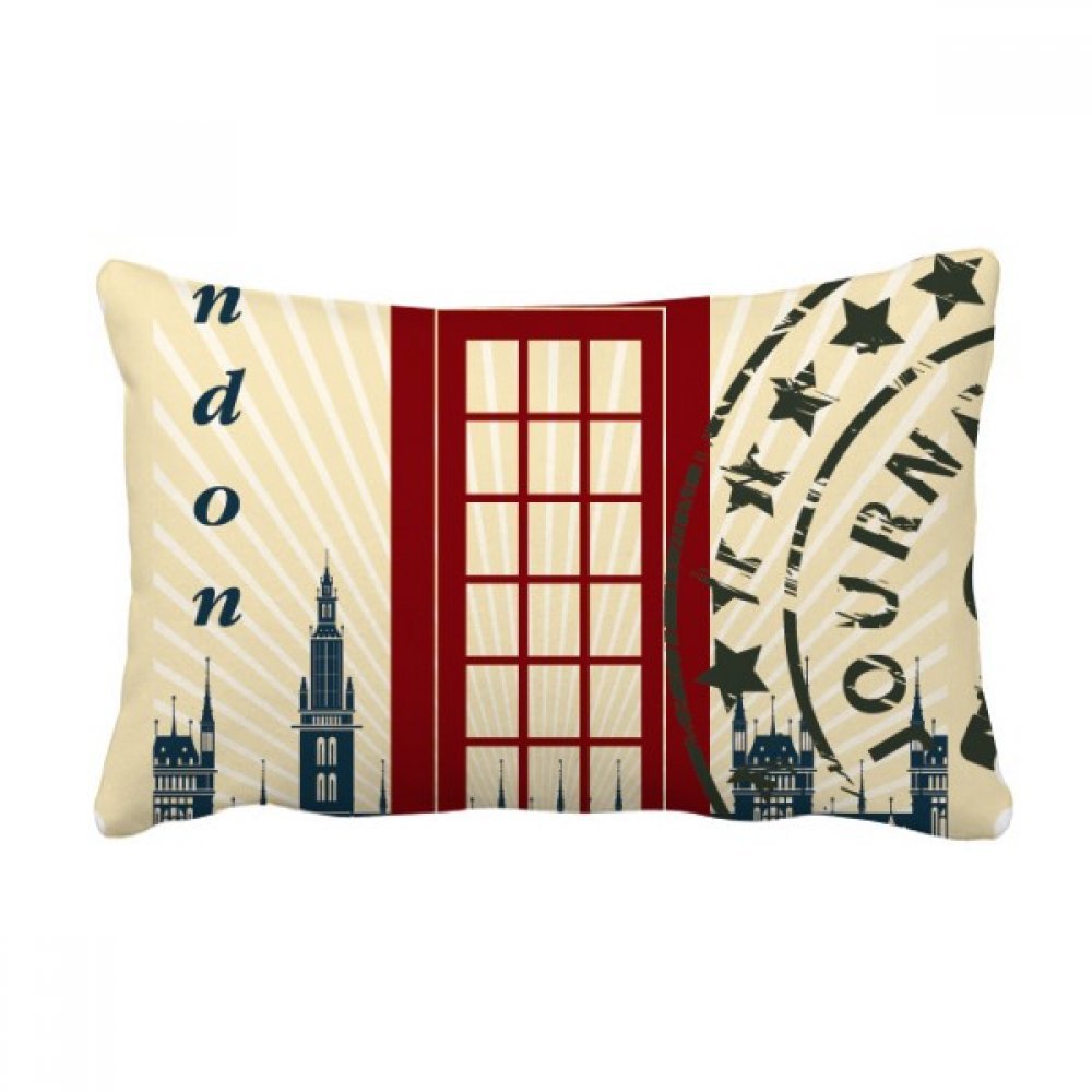 Coussin de Londres cabine téléphonique 40x60 cm oreiller canapé multicolore