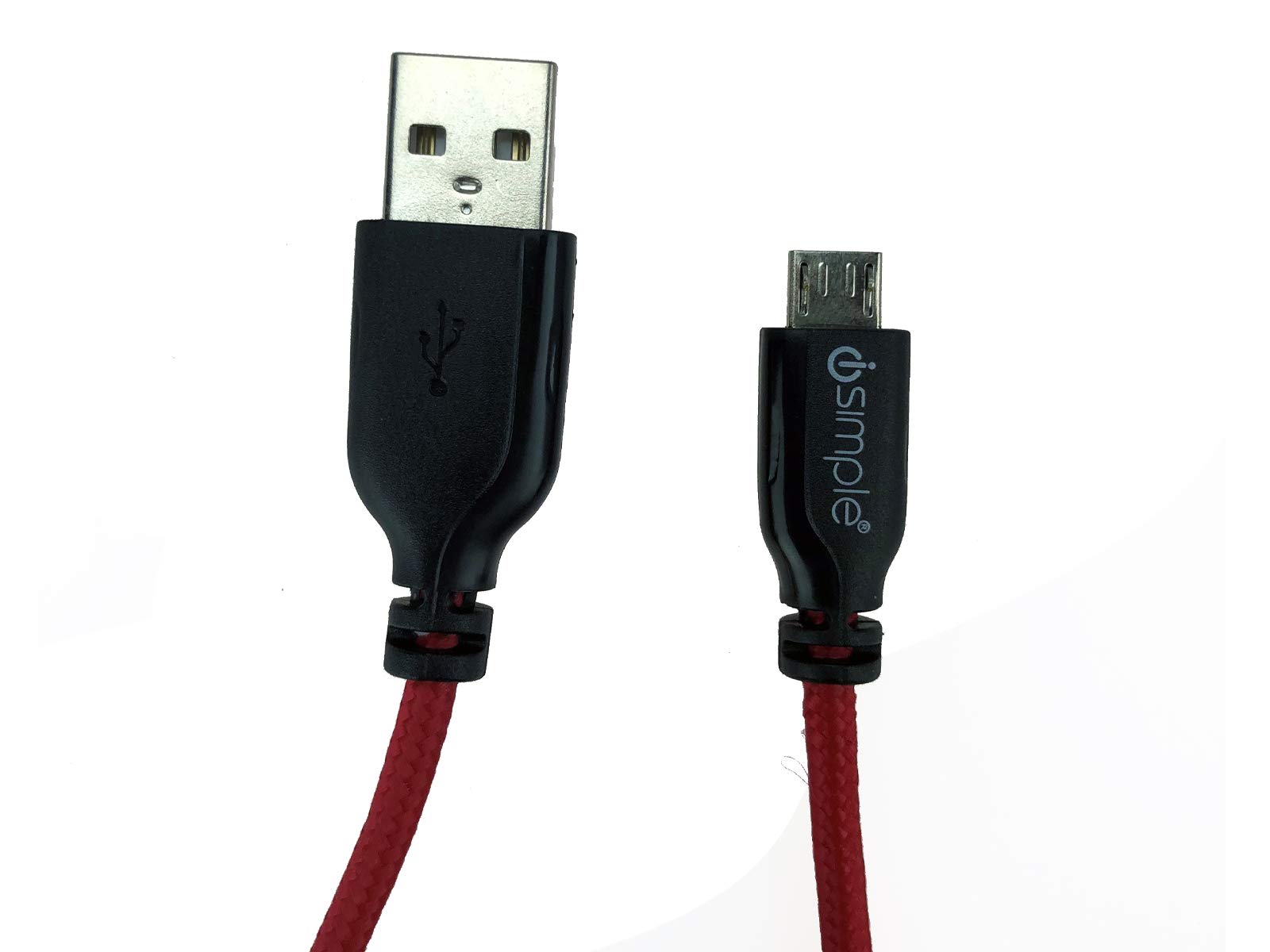 iSimple - IS9322RB - USB to Micro USB Cable - Red/Black