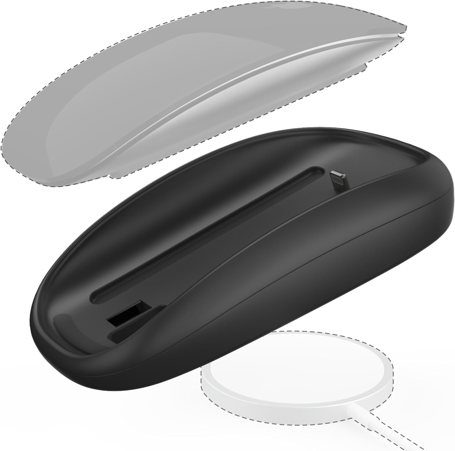 Laprite Ergonomic Charging Base for Magic Mouse 2 Generation, Increased Comfort and Control Supports Wireless Charging Magic Mouse Accessories Ergonomic Grip, Black (B0CX8QM5NZ) Amazon Price History, Amazon Price Tracker