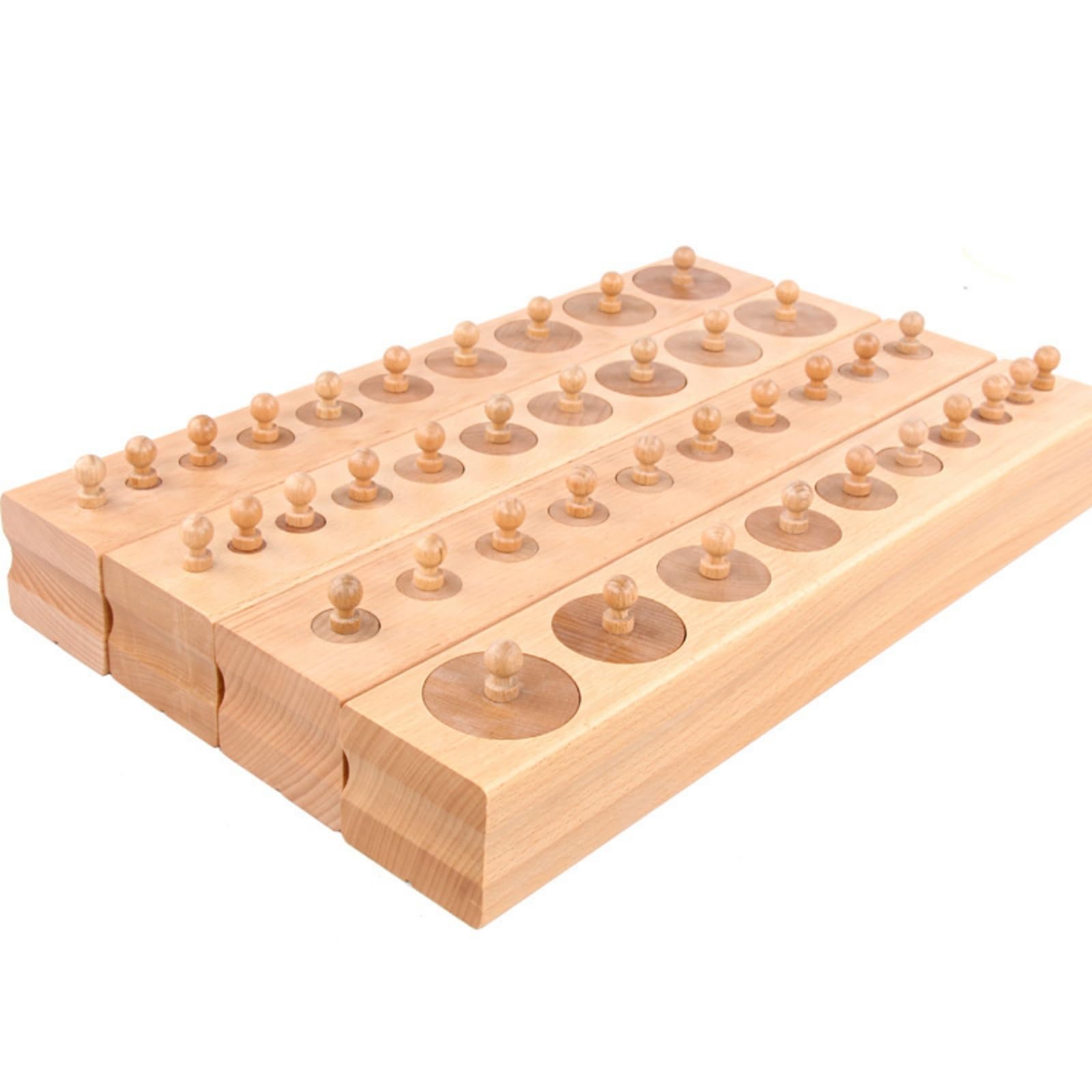 Sensorisch Zylinderblock mit Knöpfen | Einsatzzylinder, feinmotorisch, Steckspiel, für Zimmer