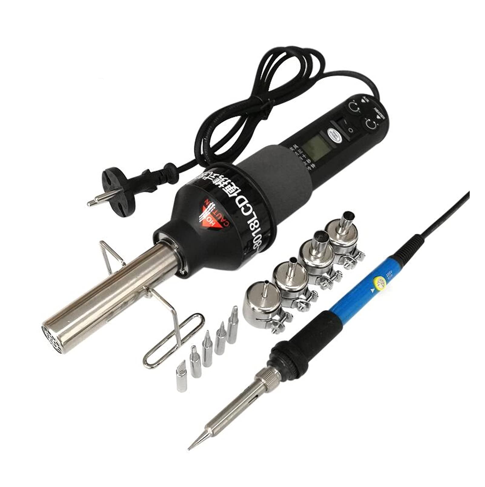 Station à Air Chaud Portable Réglable - Pistolet à Souder Numérique Avec Contrôle De Température - Idéal Pour Soudage CMS Et Rétreint Thermique