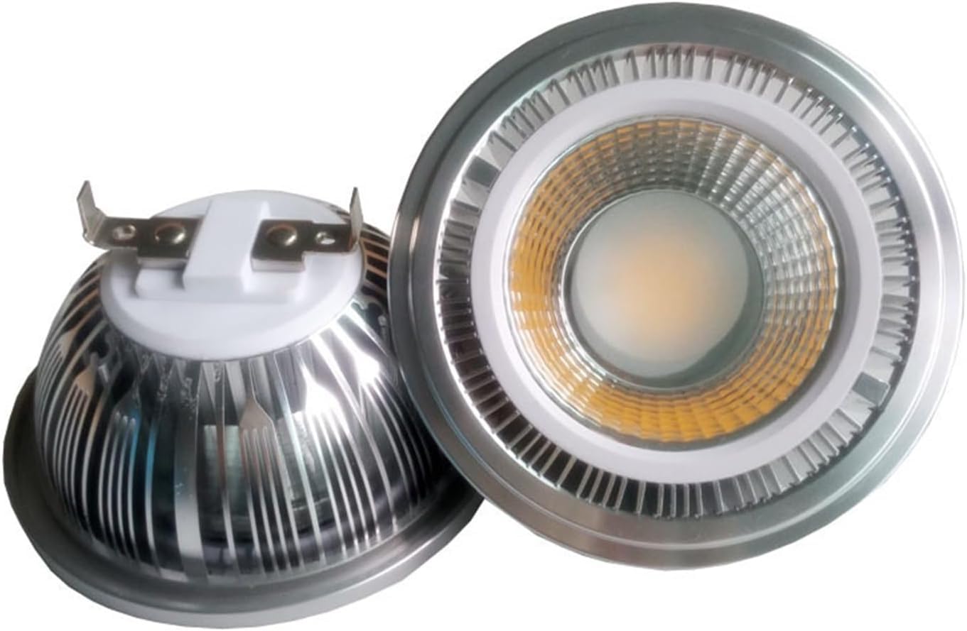 2 Bombillas Led Reflectoras De 9 W, Regulables, Empotrables Ar111, Foco Gu10/g53 De 9 W para Iluminación Comercial E Industrial., Cool White, GU10