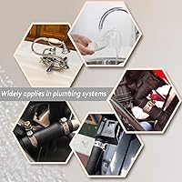 Vista 5 de Paquete de 50 anillos de abrazadera PEX de 1 pulgada, accesorios Pex de acero inoxidable, abrazaderas de compresión para conexiones de tubería PEX