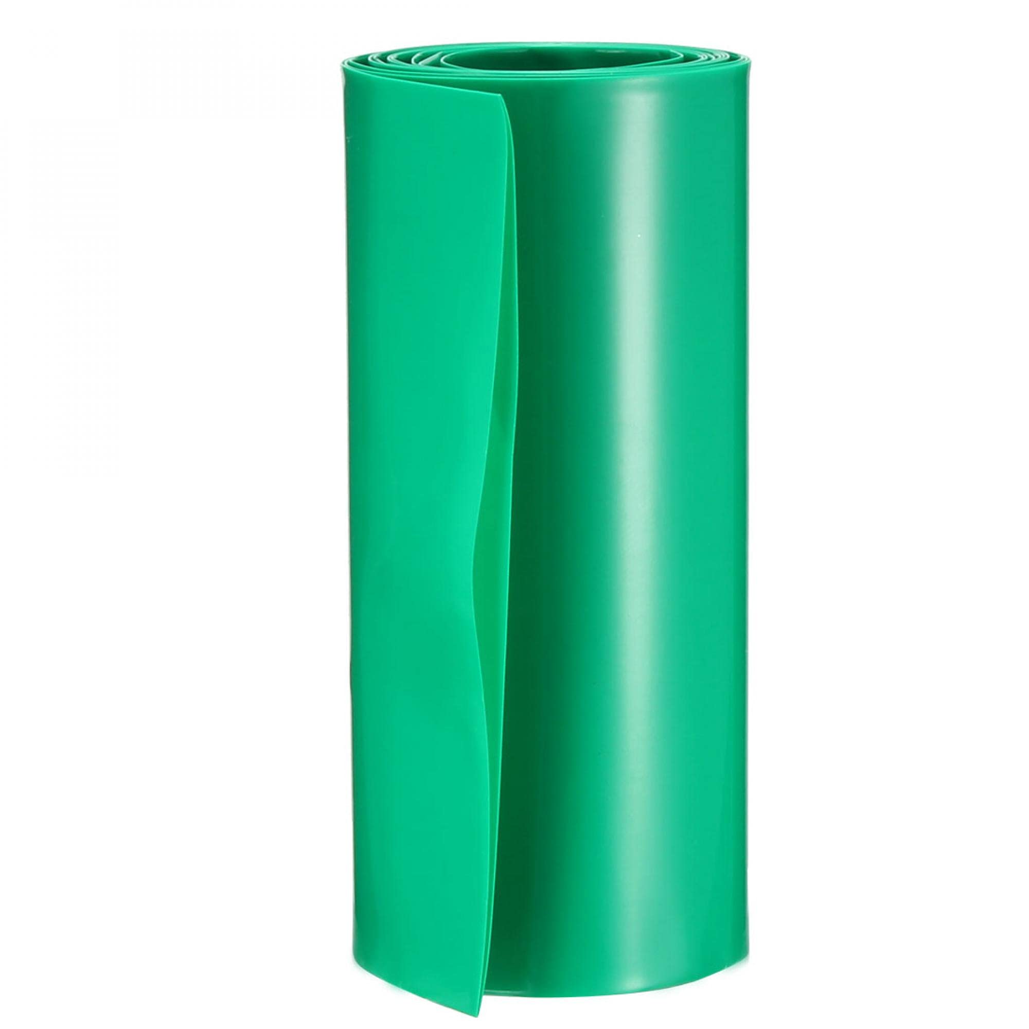 uxcell Battery Wrap PVC Heat Shrink Tubing 85mm Flat Width for 18650 Power Supplies 1 Meter Length Green