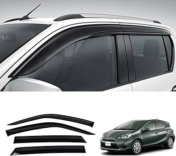 Amazon | 車用サイドバイザー に適合 トヨタ・アクア（初代）Aqua