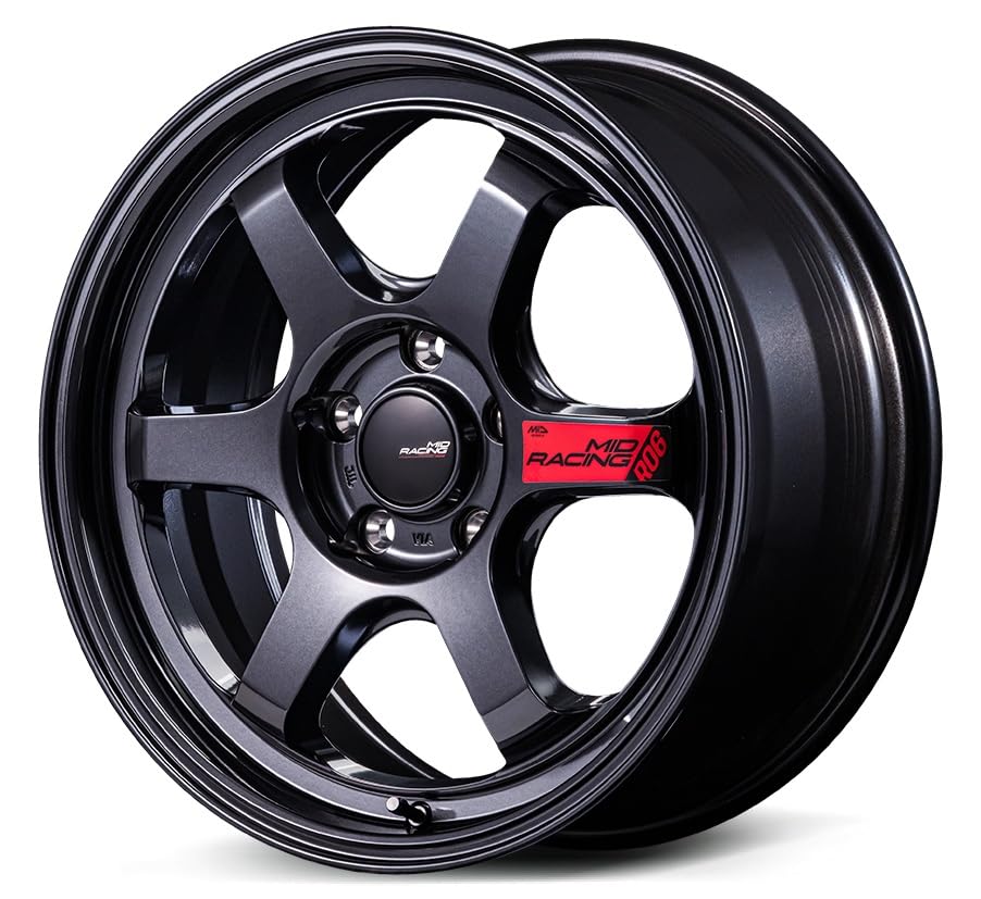 Amazon.co.jp: 【ホイールのみ 4本】MID RACING R06 クリスタル
