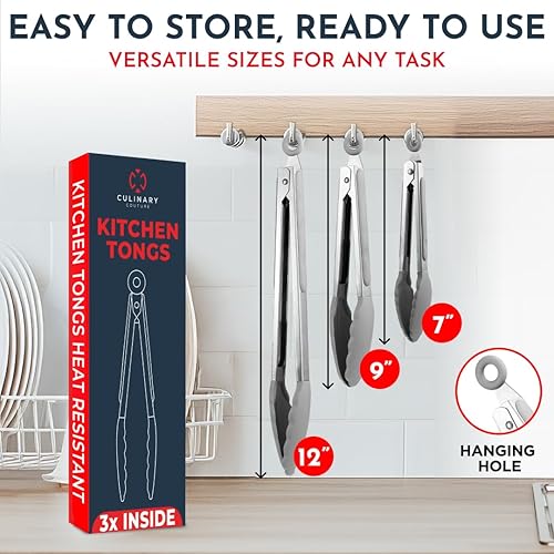 Miniatura 2 de Pinzas de silicona para barbacoa de cocina, Gris