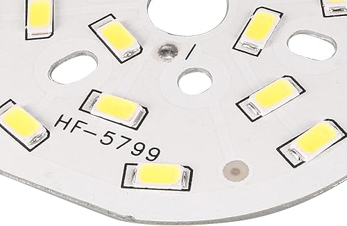 Miniatura 4 de uxcell Bombilla de chip LED 300mA 9W 18 LEDs 5730 dispositivos montados en superficie Módulo de aluminio Tablero blanco puro Super brillante 2.559