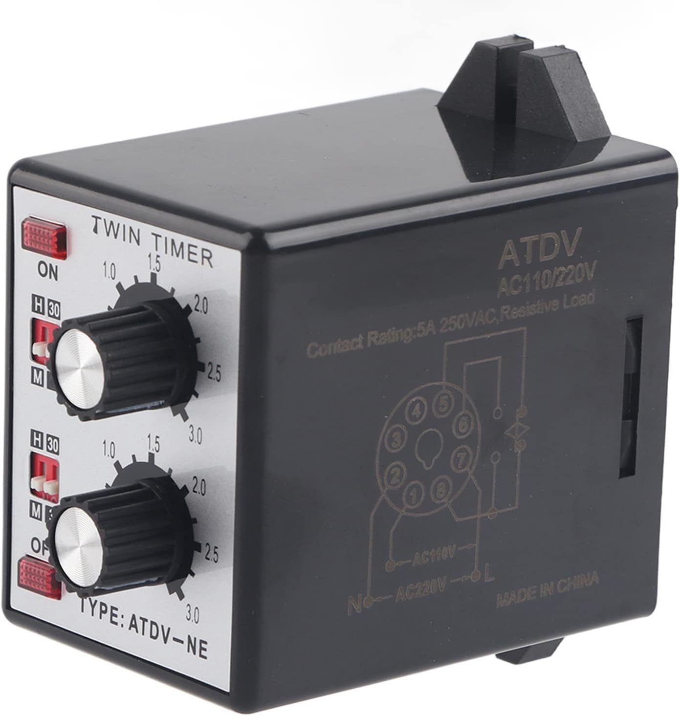 Short Period Repeat Cycle Timer, Knob Control Time Switch