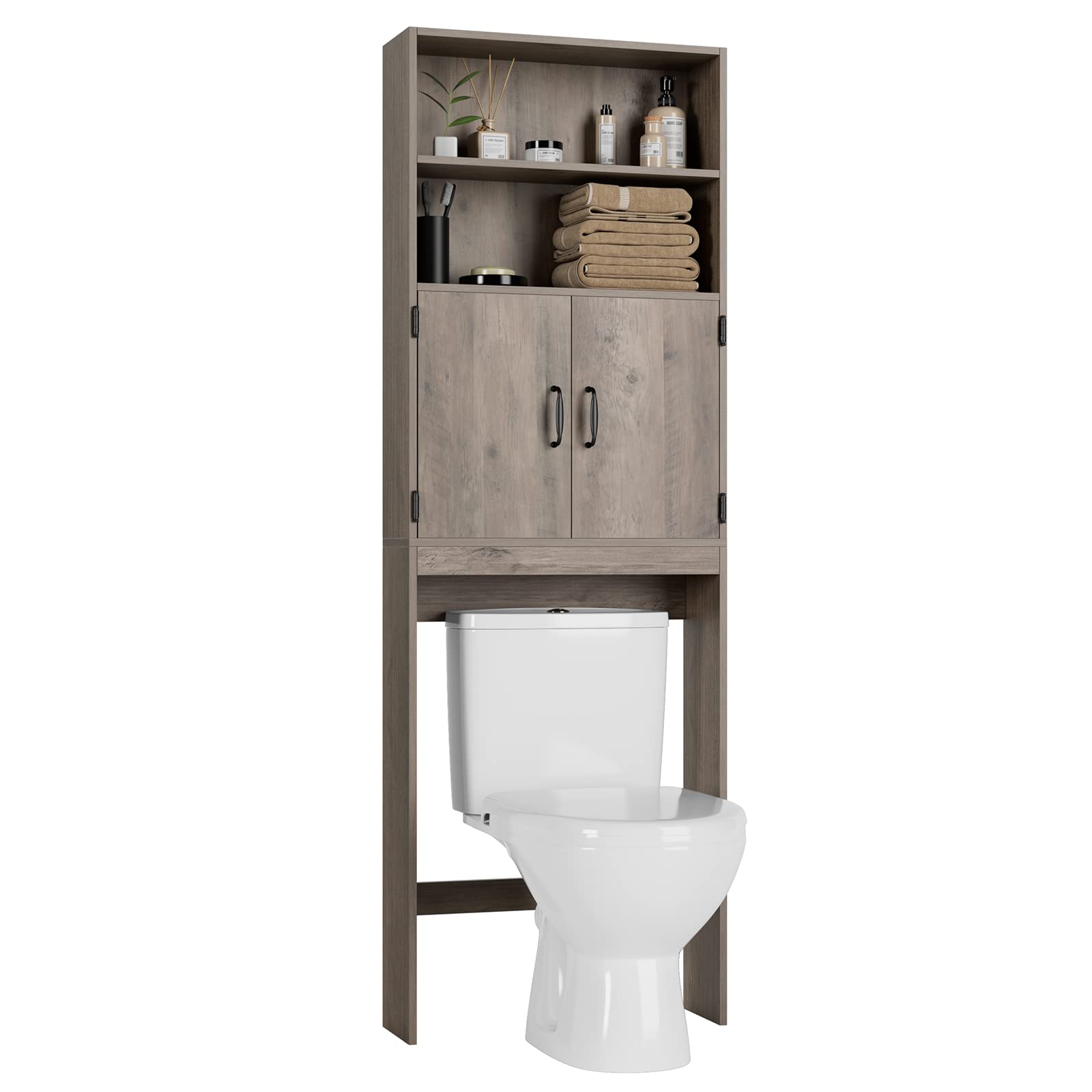HOSTACK Over The Toilet Storage, Double Door Bathroom Organizer Toilet