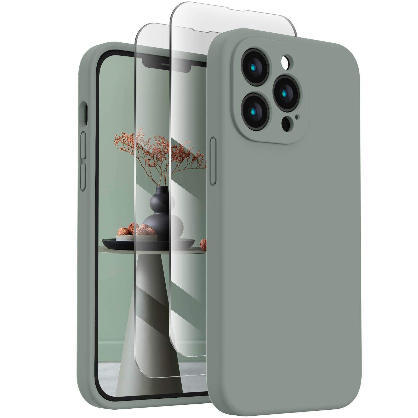 FireNova Designed for iPhone 13 Pro Case, 6.1", Calke Green