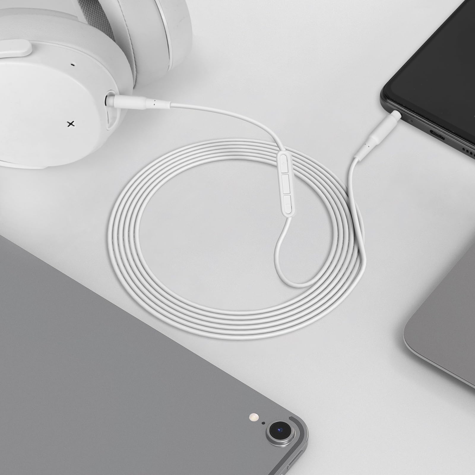 Amazon.com: GEEKRIA Audio Cable with Mic Compatible with