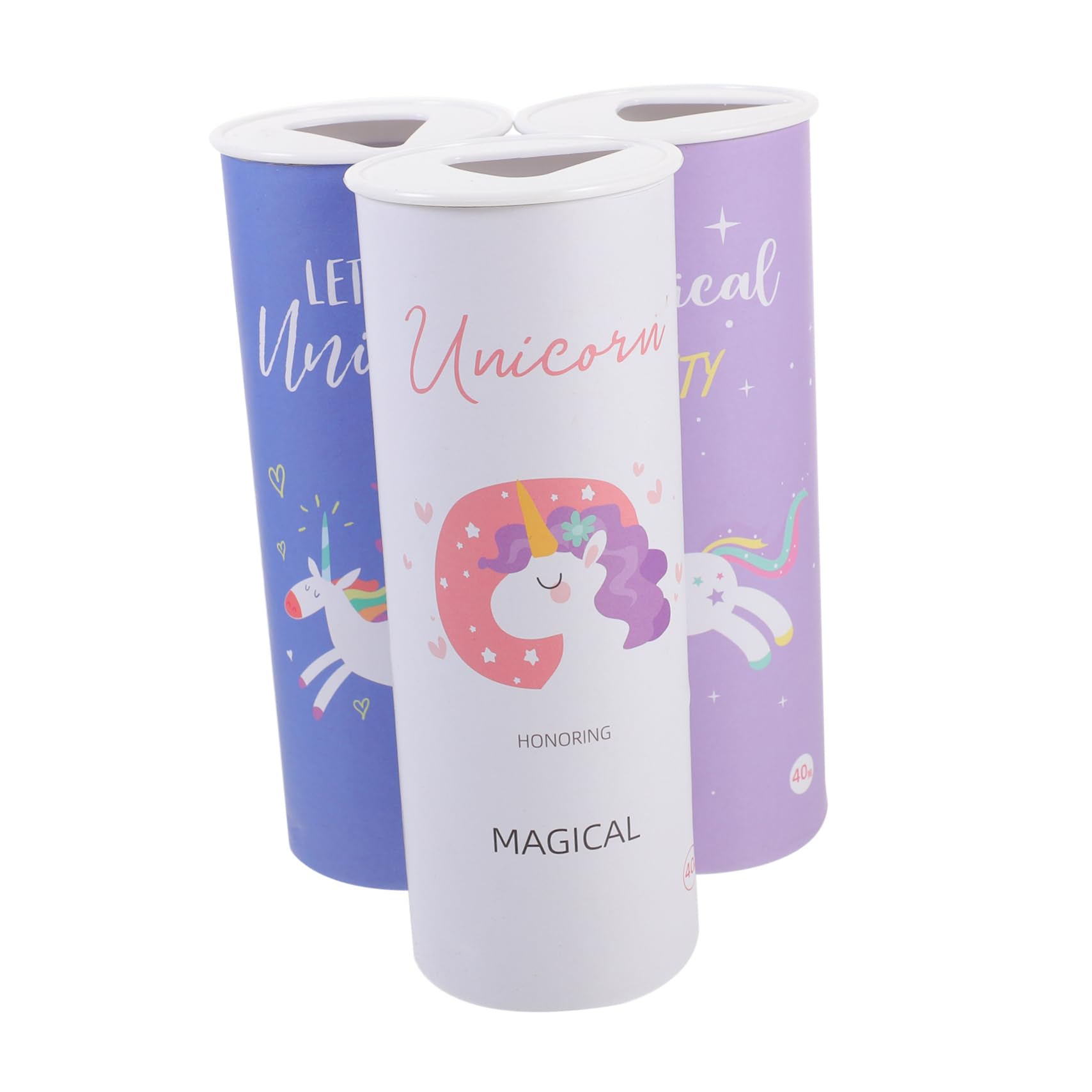 PACKOVE 3 series Servilletas De Papel Con Estampado De Dibujos Animados De Unicornio Pañuelos De Papel De Unicornio Servilletas Decorativas Para Fiestas 3 piezas*3