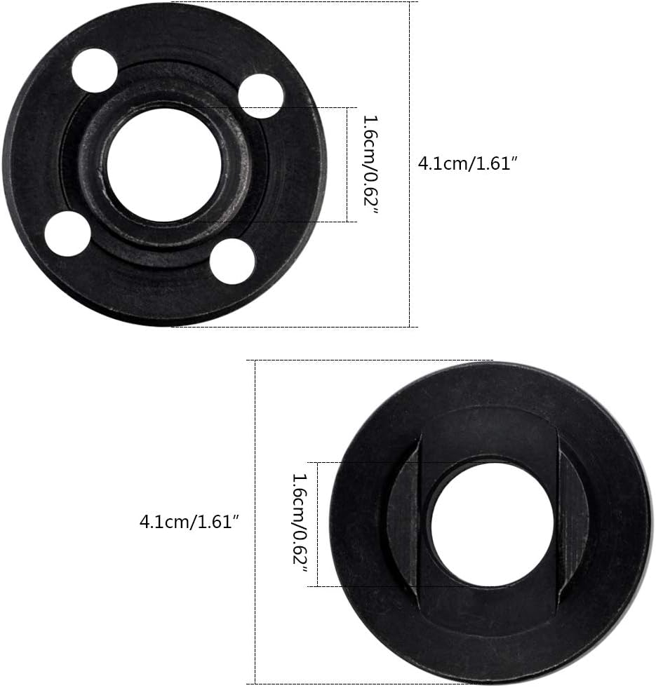 Topbuti 5pcs Grinder Flange Angle Wrench Spanner Metal Lock Nut for Compatible with Dewalt Milwaukee 193465-4 Bosch Black Decker Ryobi Makita 5" 5/8-11 Parts : Tools & Home Improvement