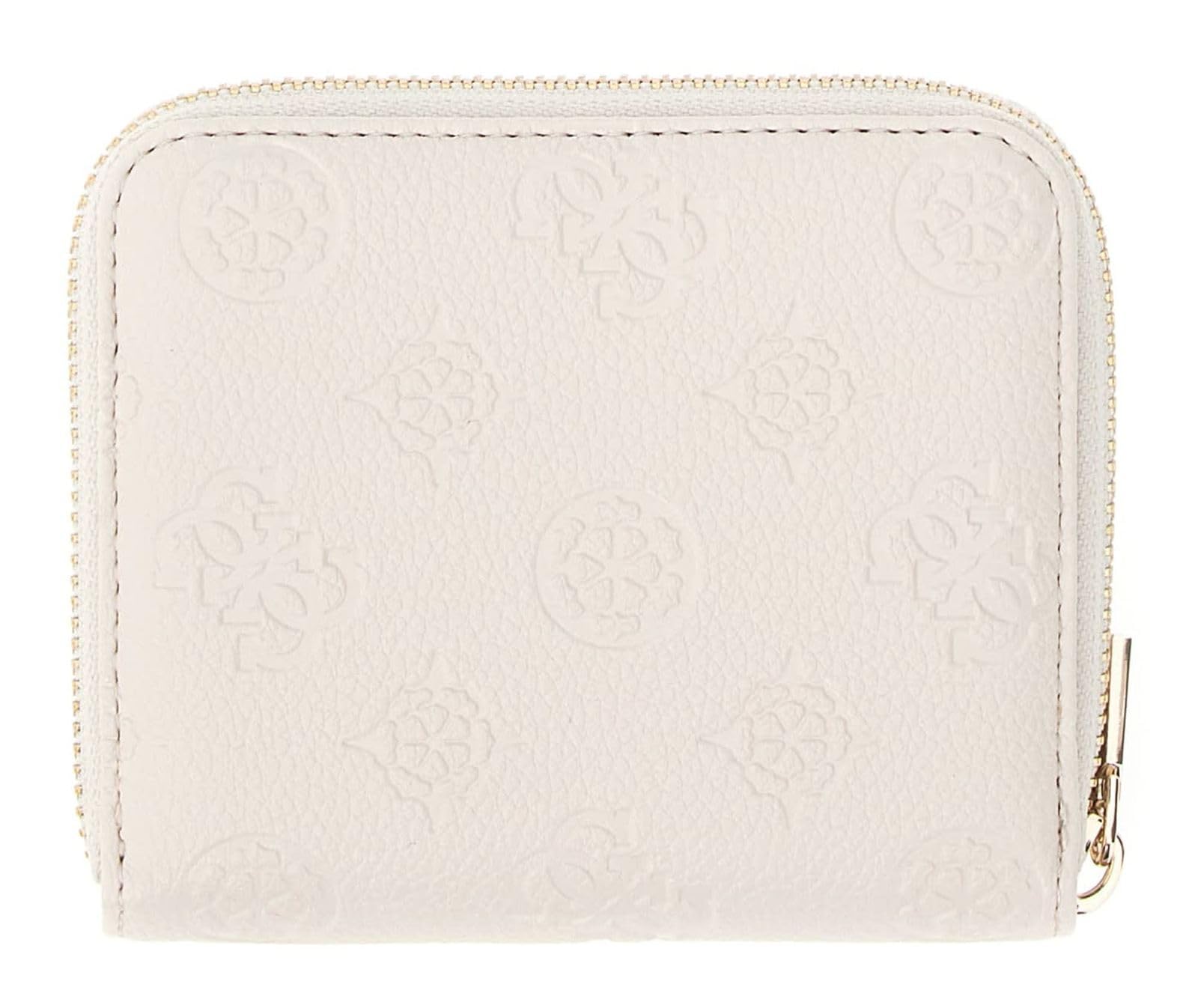 GUESS Geldbörse Ella Logo SLG Zip Around Stone Logo Creme