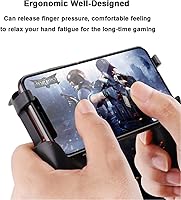 Vista 6 de Mobile Phone Game Controller Grip With Triggers Cooling Fan Mobile Gaming Handle Case With Cooler Radiator Joystick For 4-67 Phone iPhone Android