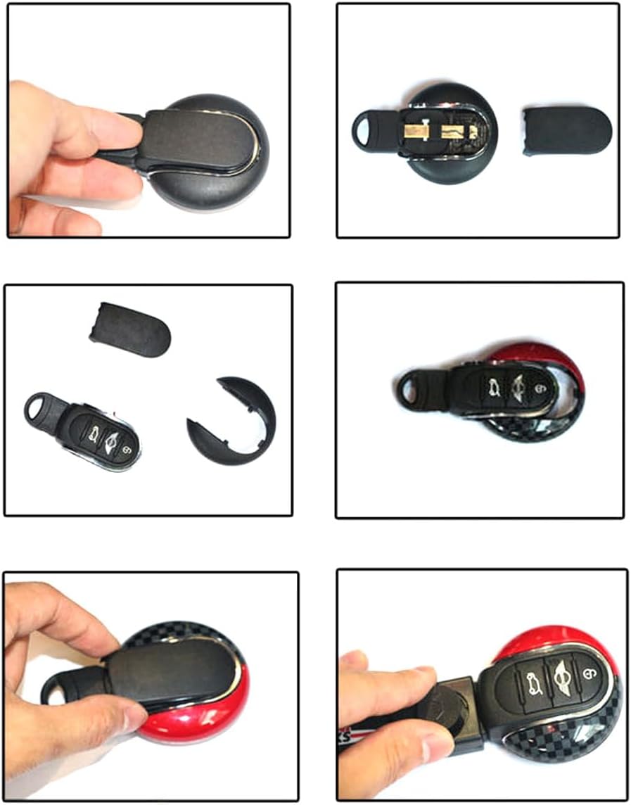 iJDMTOY Key Fob Replacement Cap Shell for MINI Cooper F55/F56/F57/F54/F60