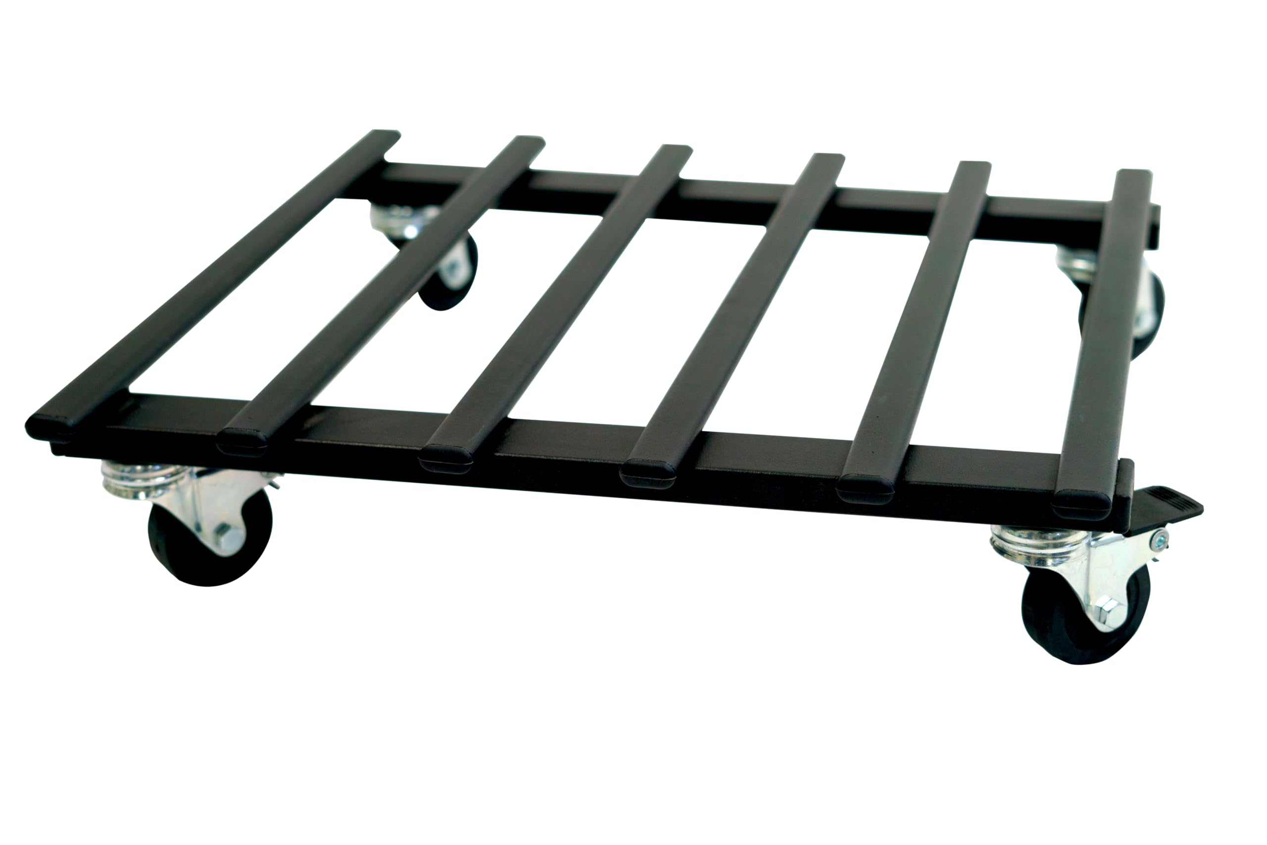 Tecnokit: Rigatino Carrello portapiante, Varie Dimensioni, con Ruote, in Metallo, Portata Max 90 kg c.a., Nero, Cotto, Bianco. (cm 40x40, Nero)
