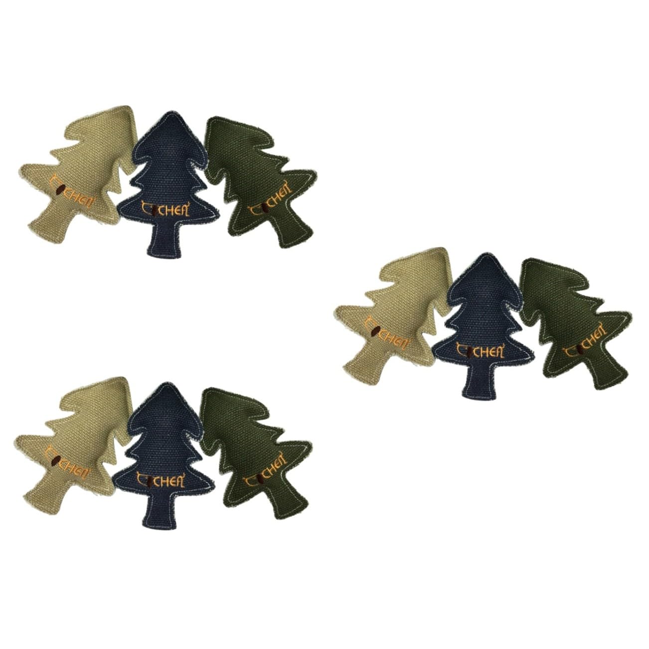 FRCOLOR 9 STK Kleines Kauspielzeug für Hunde weihnachtshundezahnspielzeug Kauspielzeug für Welpen Spielzeuge Quietschspielzeug für Hunde Spielzeug für Haustiere Weihnachtsbaum bilden