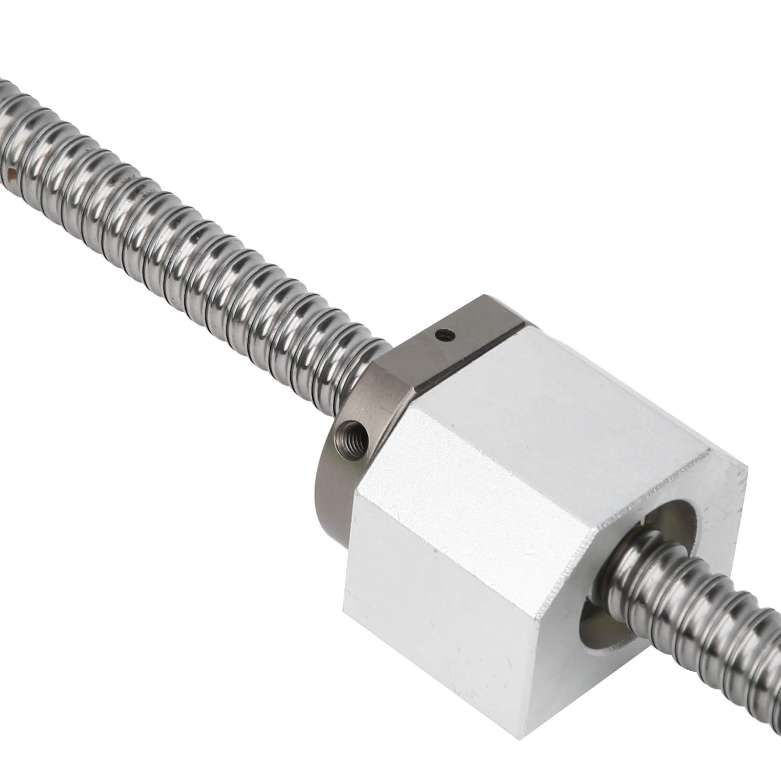 Akozon Set di Viti a Ricircolo di Sfere Rullate in Acciaio con Cuscinetti Ad Alta Precisione Modulo Guida per Tavolo di Scorrimento Lineare 16051605-250 Accessori Professionali (1605-250)