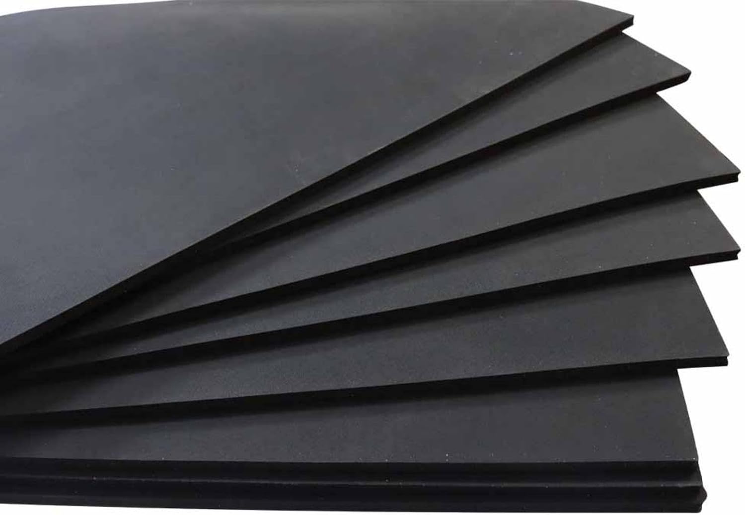 BEILOCKERY 1 Sheet 15"× 15" Silicone Pad for Flat Heat Press, 0.31 Inch Thickness, Black Replacement Accessory for T-Shirt Heat Press Transfer, Foam Silicone Sheet