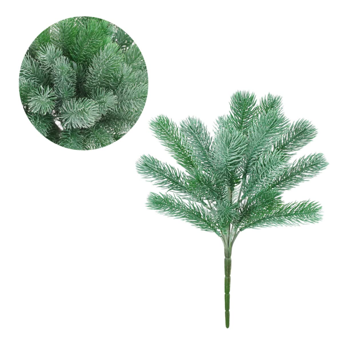 Garneck 4pcs Artificial Pine Picks Pine Twig Decor for Christmas Ornaments Wedding Centerpieces Party Floral Arrangements and Home Decor